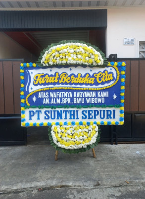 Papan Bunga Duka di Pebayuran